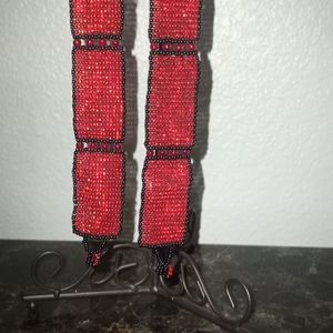 Handcrafted Red Beaded Bracelet